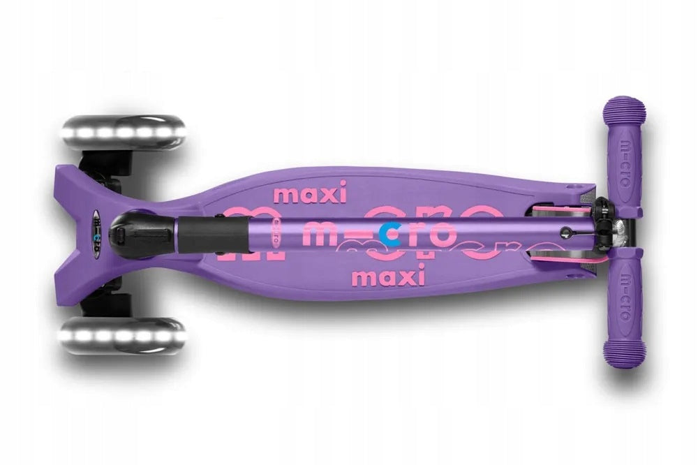 MAXI SCOOTER MICRO DELUXE LED PURPLE FOLDABLE MMD100 Color purple