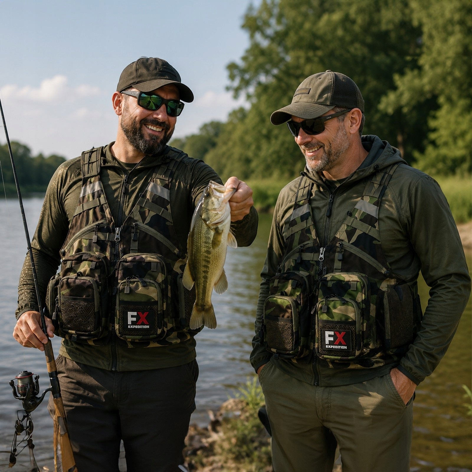 MAXIVEST CAMO S-XXXL ADJUSTABLE BREATHABLE FISHING VEST Brand no brand