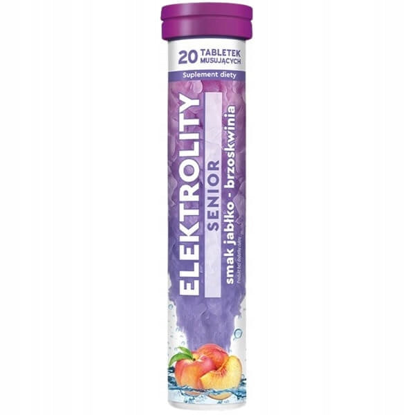 MBM Pharma Electrolytes Senior Apple-Peach without Sugar 20 Tablets