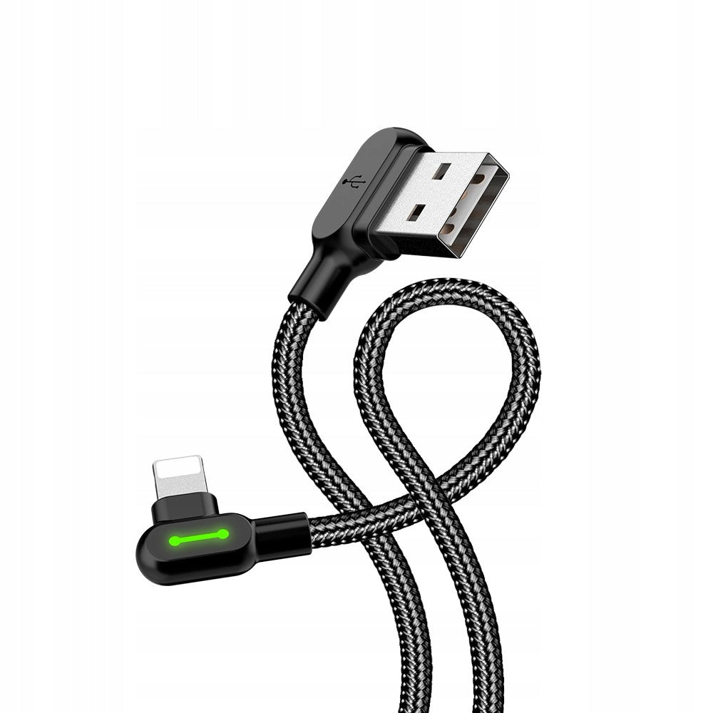 MCDODO 90° LIGHTNING ANGLE CABLE DOUBLE-SIDED FOR IPHONE 11 12 13 14 LED 0,5M Manufacturer code CA-4674
