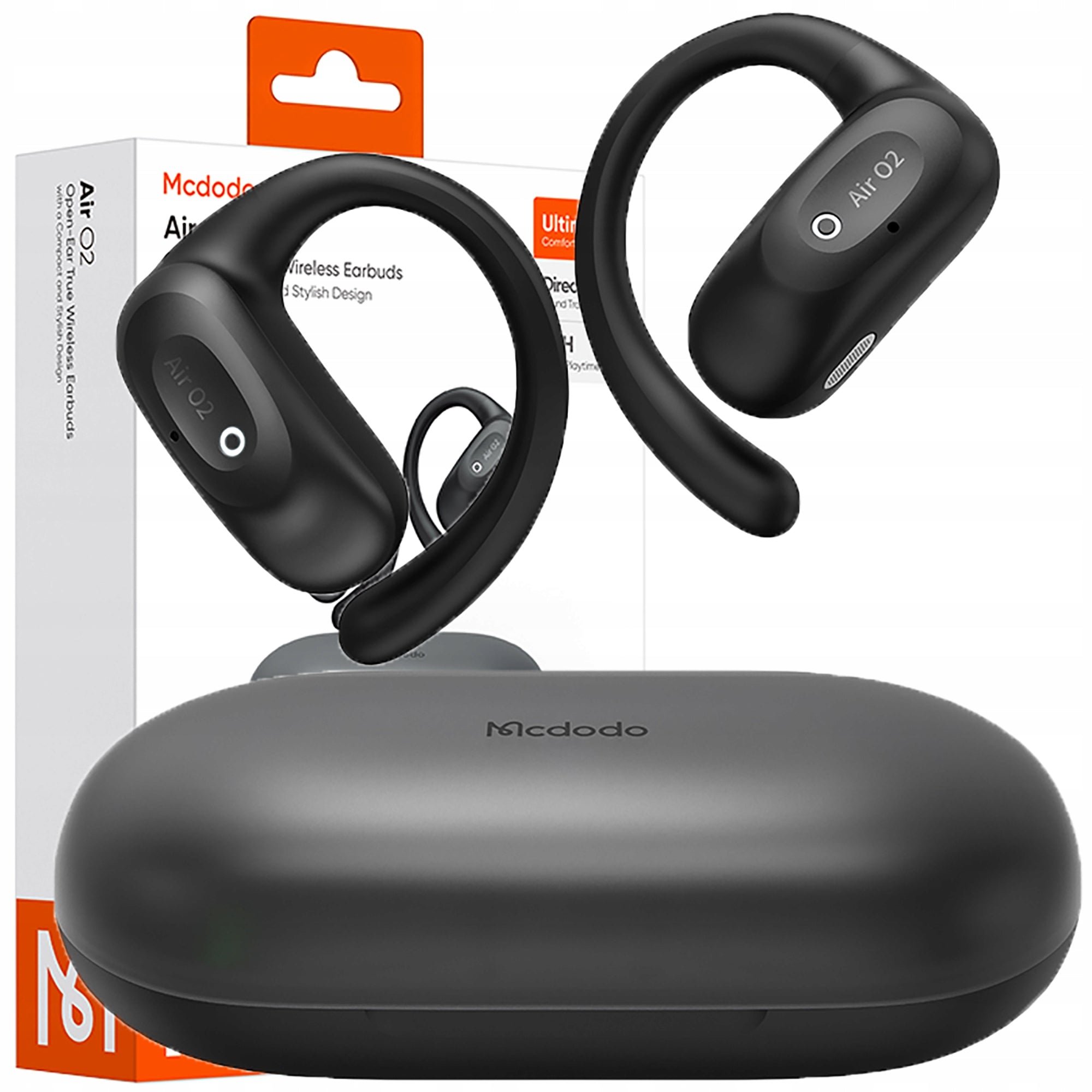 MCDODO BLUETOOTH 5.4 WIRELESS EARBUDS WITH CLIP CASE MICROPHONE