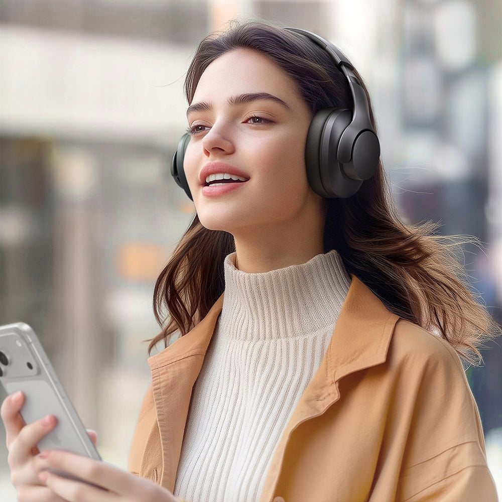 MCDODO BLUETOOTH WIRELESS ON-EAR HEADPHONES WITH MICROPHONE ENC BLACK Manufacturer code HP-2890