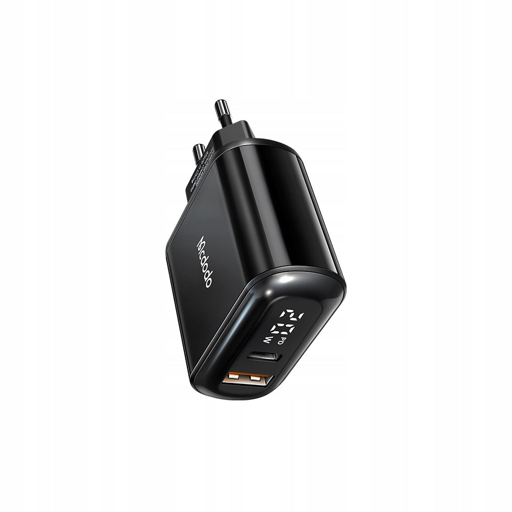 MCDODO FAST CHARGER FOR PHONE 2X USB USB-C PD 20W METER Cable length 0 m