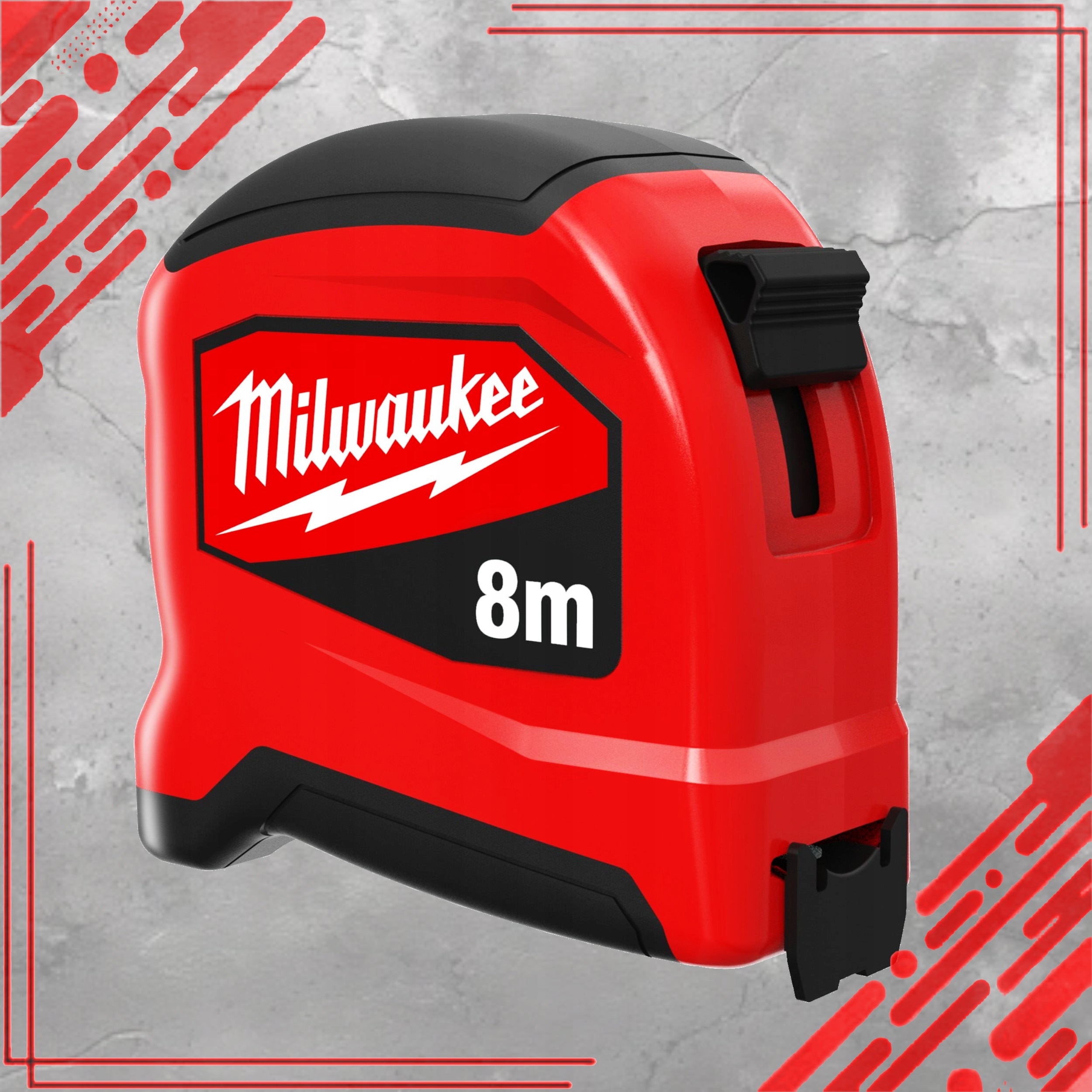MEASURE SLIM ROLLED TAPE MEASURE METRIC METER MILWAUKEE 8M 25MM Manufacturer code 4932498785