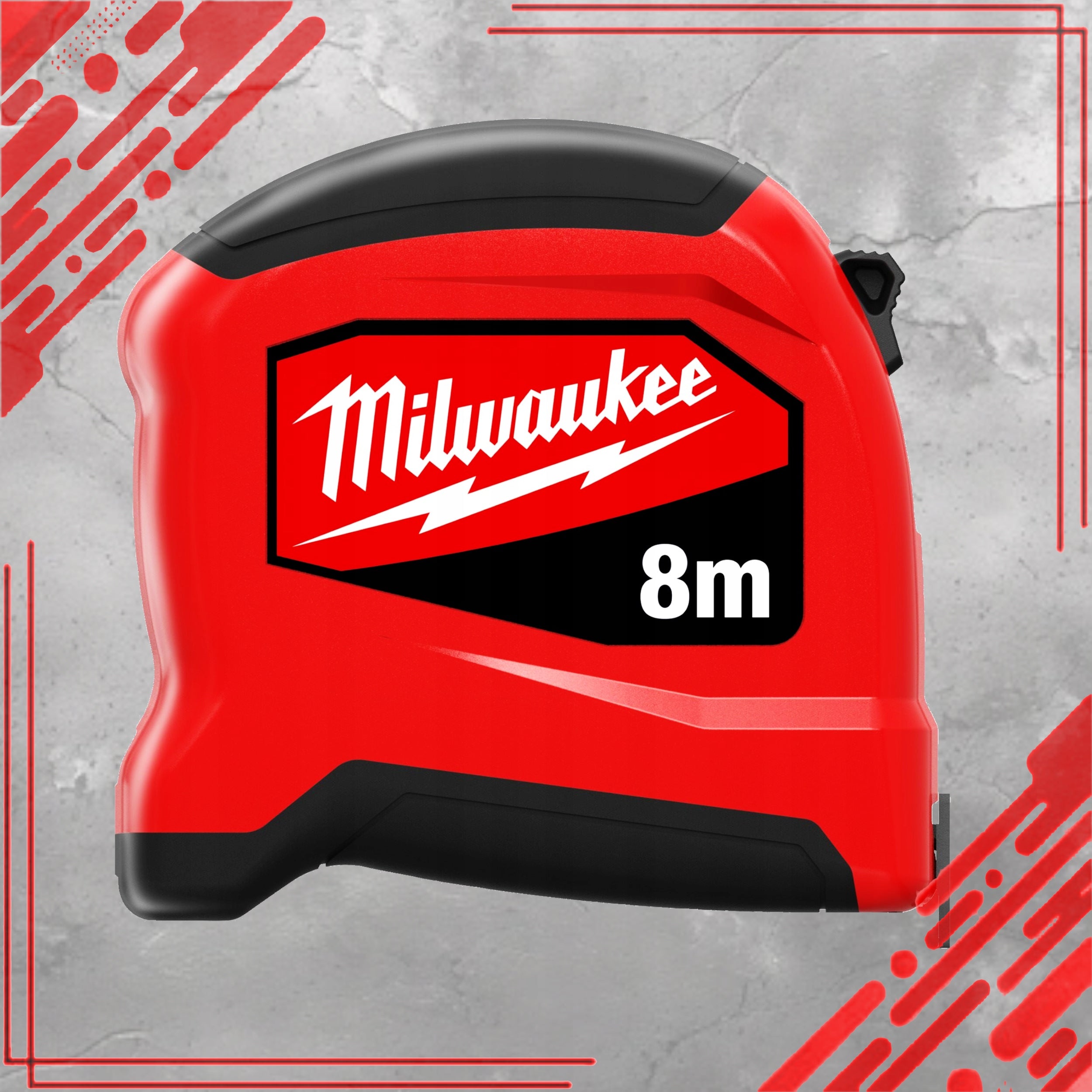 MEASURE SLIM ROLLED TAPE MEASURE METRIC METER MILWAUKEE 8M 25MM Packaging status original