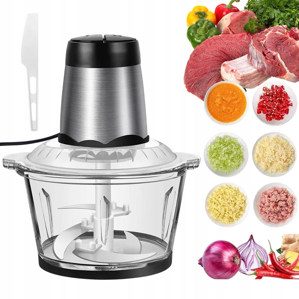 MEAT GRINDER MULTIFUNCTIONAL TRANSPARENT SET 1.6L 300W STRONG