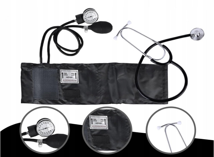 MECHANICAL BLOOD PRESSURE MONITOR FOR MEASURING PRESSURE HOME SIMPLE STETHOSCOPE Packaging status original