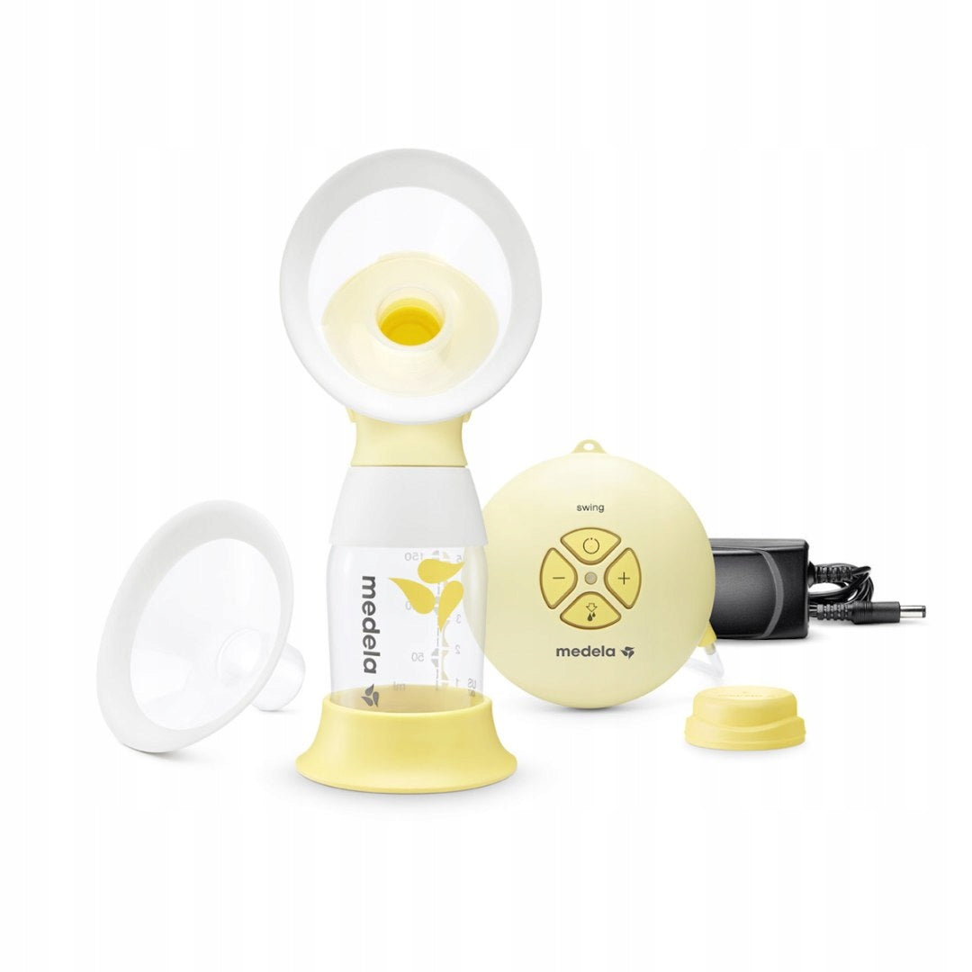 MEDELA SWING FLEX BREAST PUMP 2 PHASE ELECTRIC SINGLE BOTTLE 2X FUNNEL Packaging status original