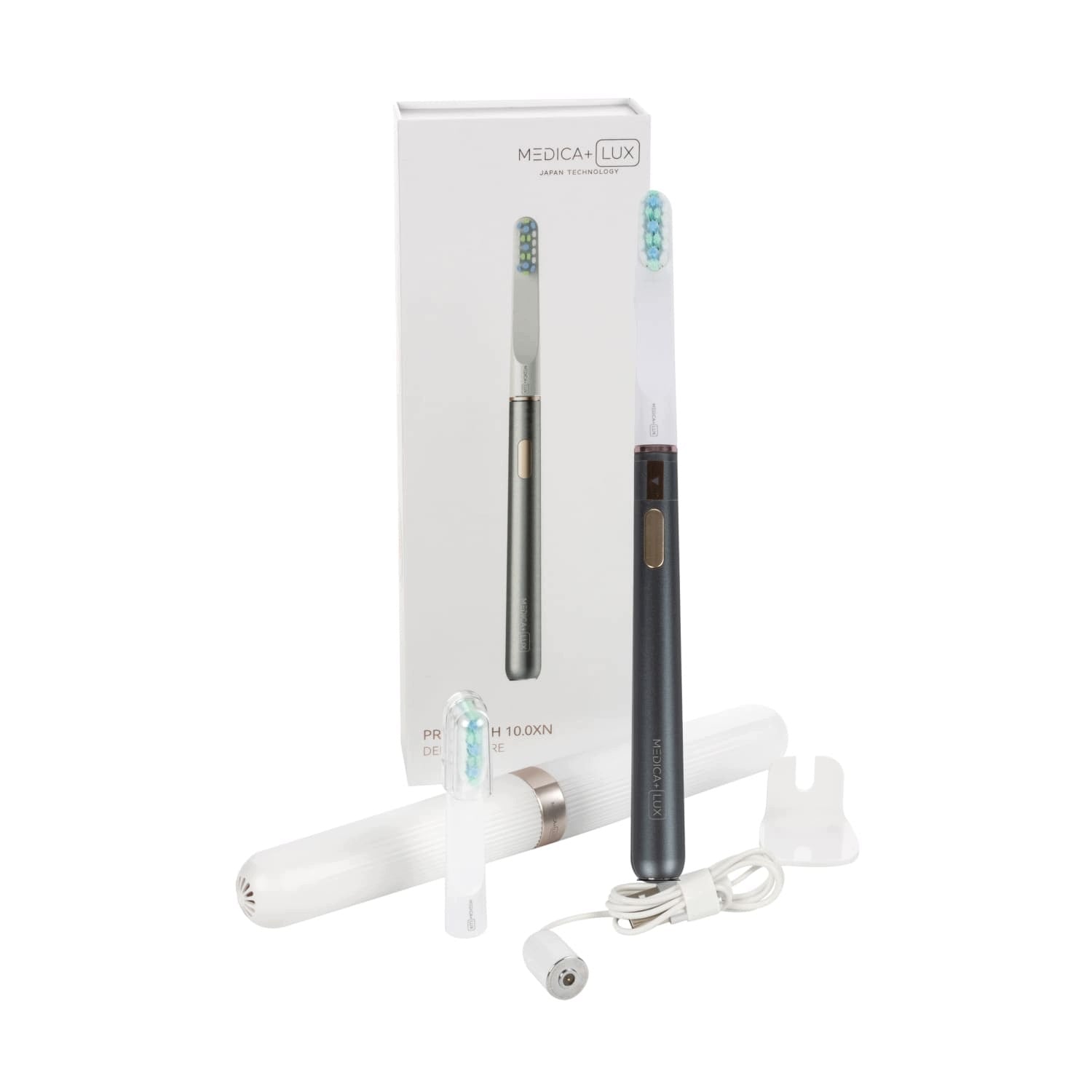 MEDICA+ Lux 10ХN Aluminum Portable Grey Sonic Toothbrush