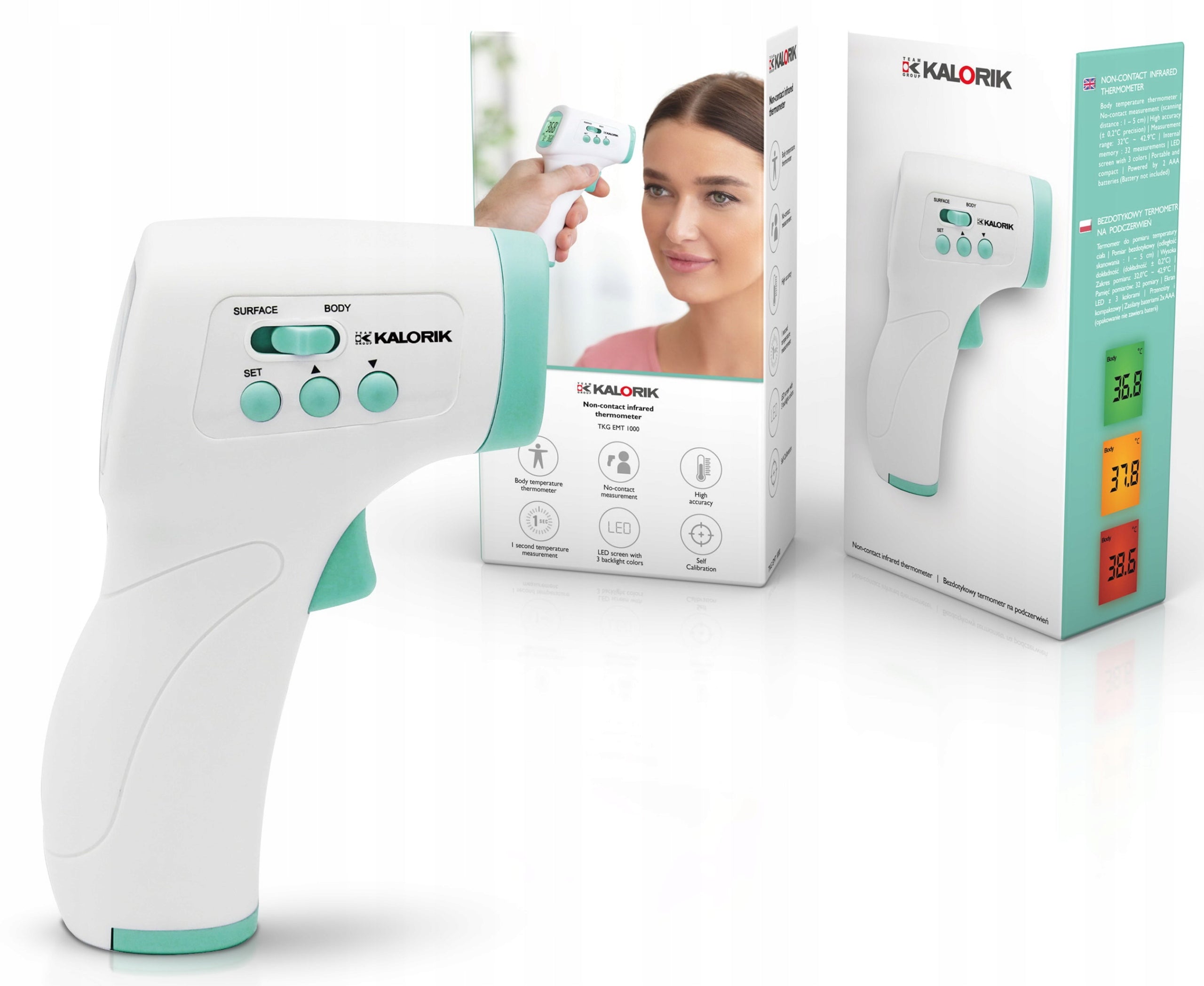 MEDICAL INFRARED NON-CONTACT THERMOMETER EMT1000 Certified EAN (GTIN) 5413346355416