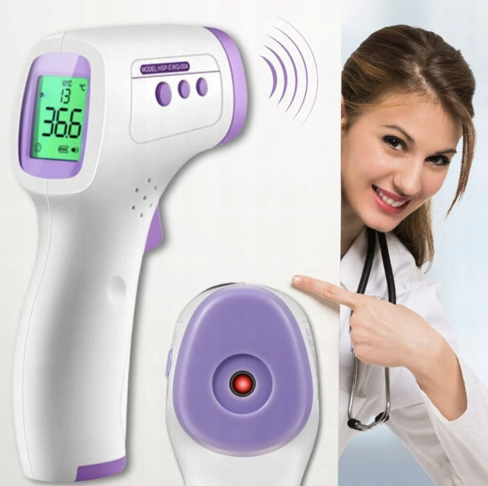 MEDICAL NON-CONTACT THERMOMETER INFRARED MEDICAL LCD ACCURATE FAST Packaging status original