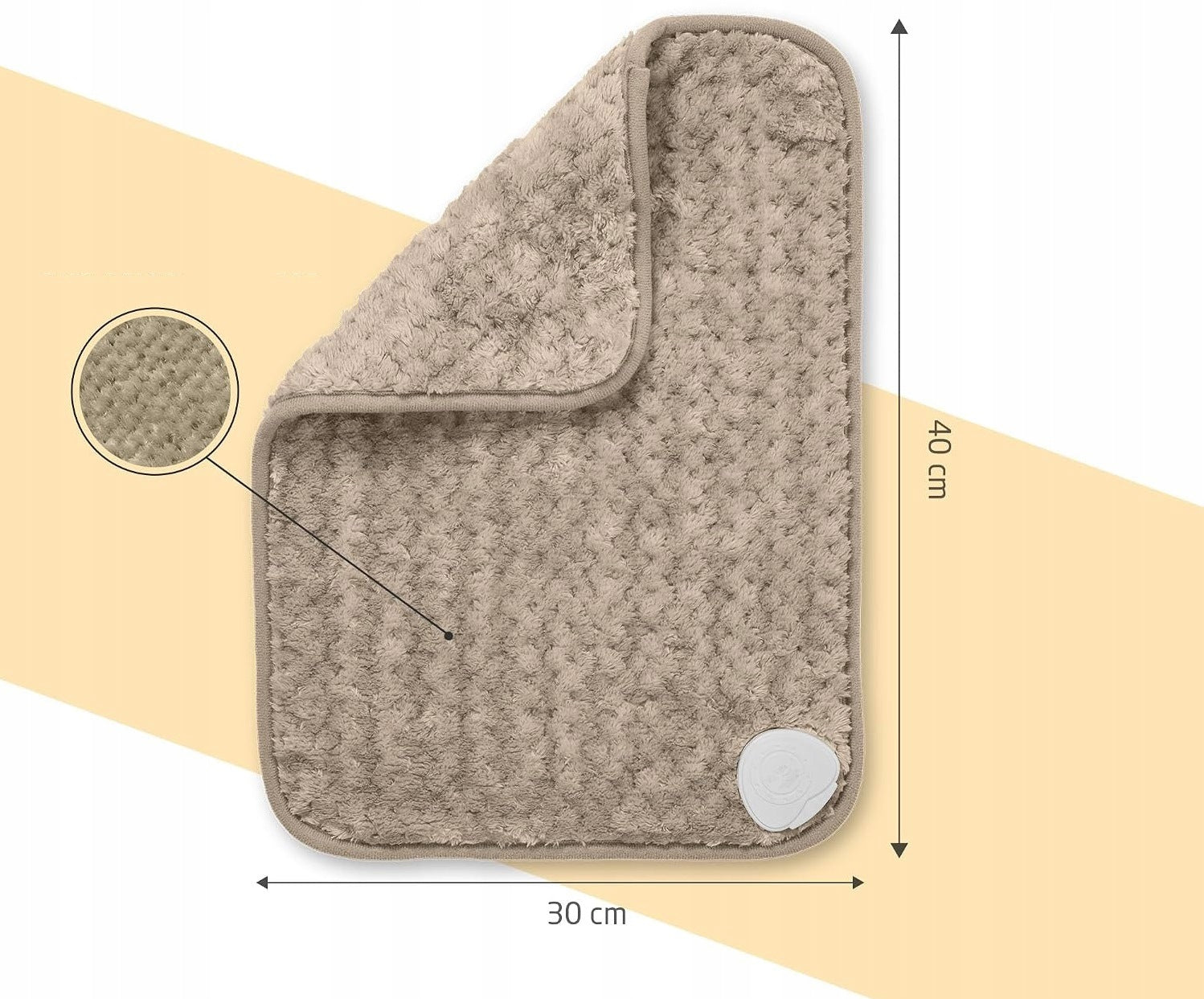 MEDISANA HP 519 heating mat plush BEIGE 40x30 cm BACK NECK LEG 80W Packaging status original