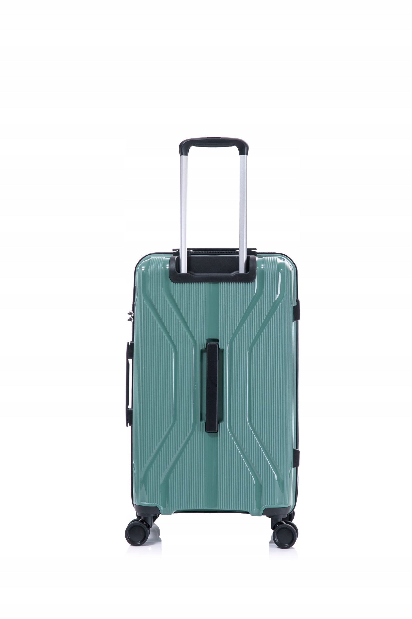 MEDIUM TRAVEL SUITCASE ON WHEELS STRONG HARD 25" MINT POLYPROPYLENE Model 25" MINT