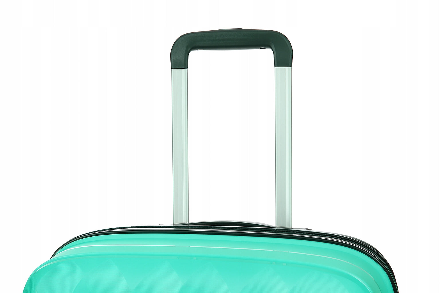 MEDIUM TRAVEL SUITCASE WITH WHEELS HARD 24" POLYPROPYLENE CAPRI MINT Depth (shorter edge) 25.5 cm