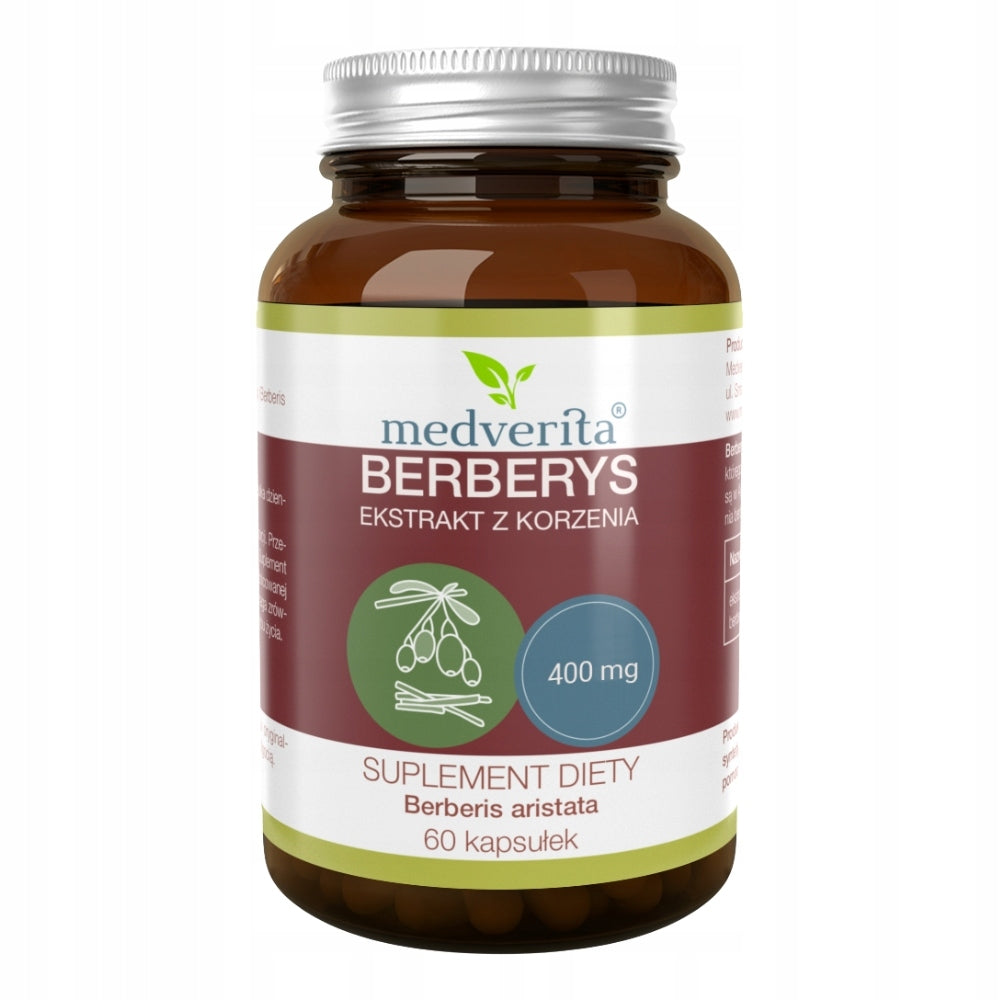 MEDVERITA BERBERINE HCL EXTRACT 98% barberry 400mg 60 kaps BERBERINE Manufacturer code 5900718340274