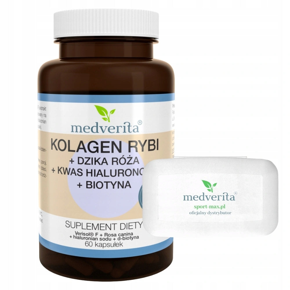 MEDVERITA COLLAGEN FISH 60 caps NAILS JOINTS HYALURONIC ACID VITAMIN C