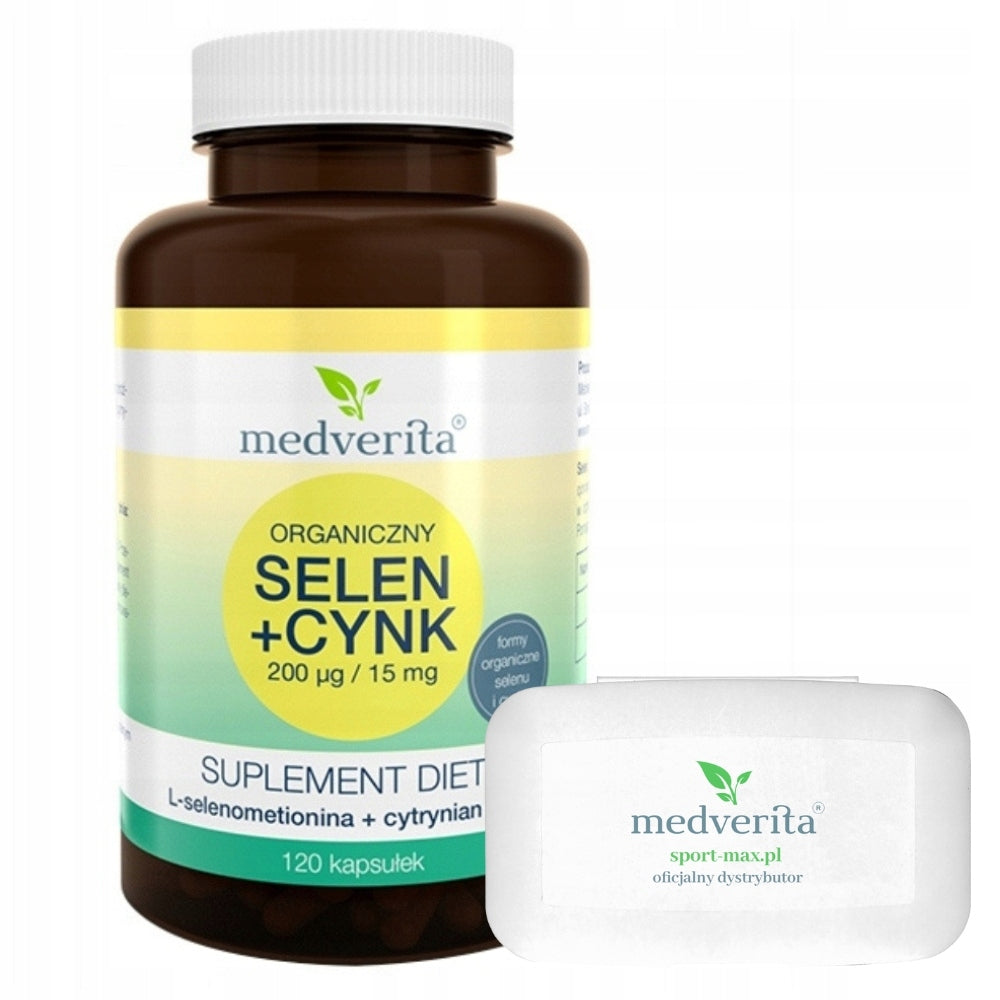 MEDVERITA ORGANIC SELENIUM 200 ug ZINC CHELAT 15 mg 120 kaps ANTIOXIDANT