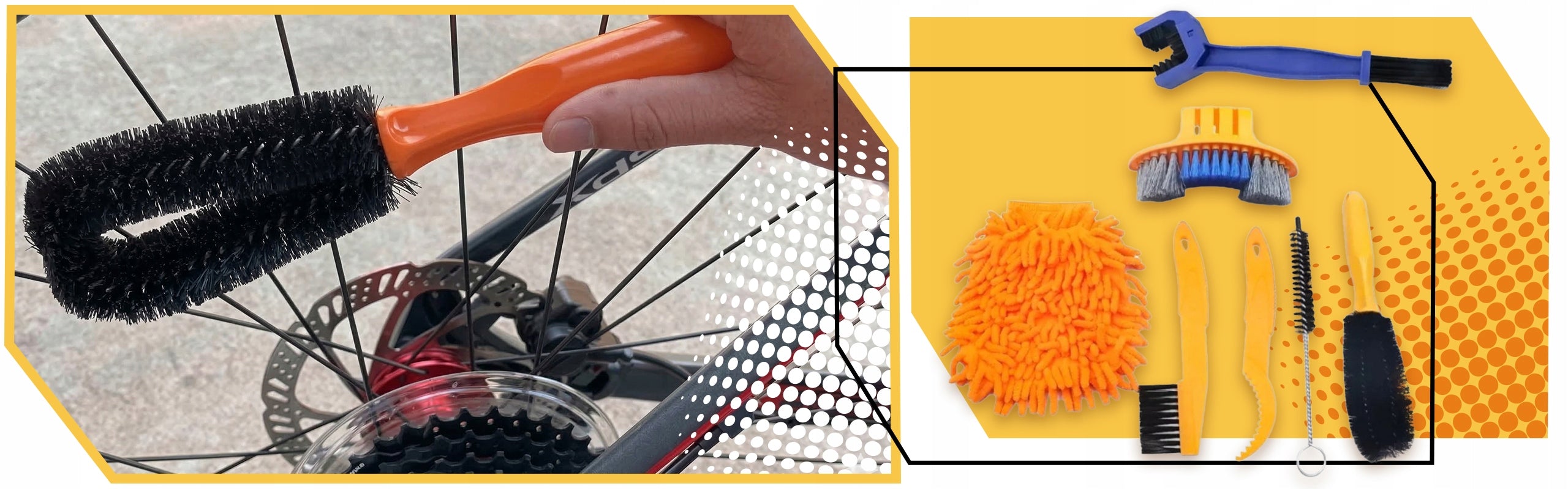 MEGA BIKE CLEANING KIT CHAIN CARE XXL BRUSH Brand PD