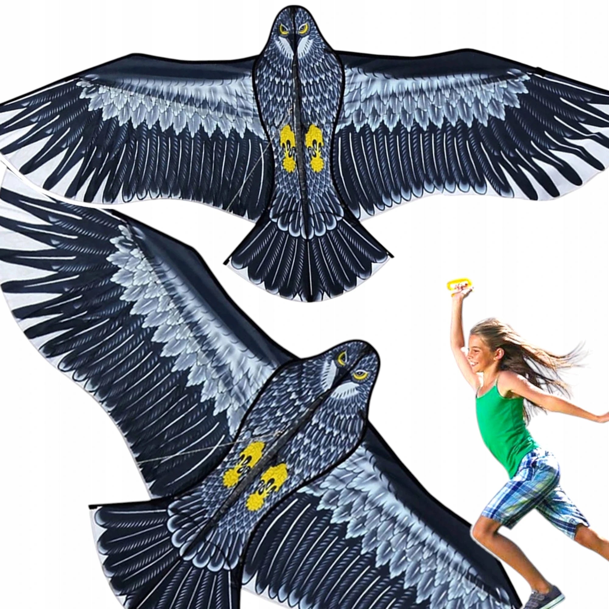 MEGA KITE EAGLE STRONG LARGE HUGE BIRD XXL 130 CM BIRD REPELLENT Kid's age 3+ years
