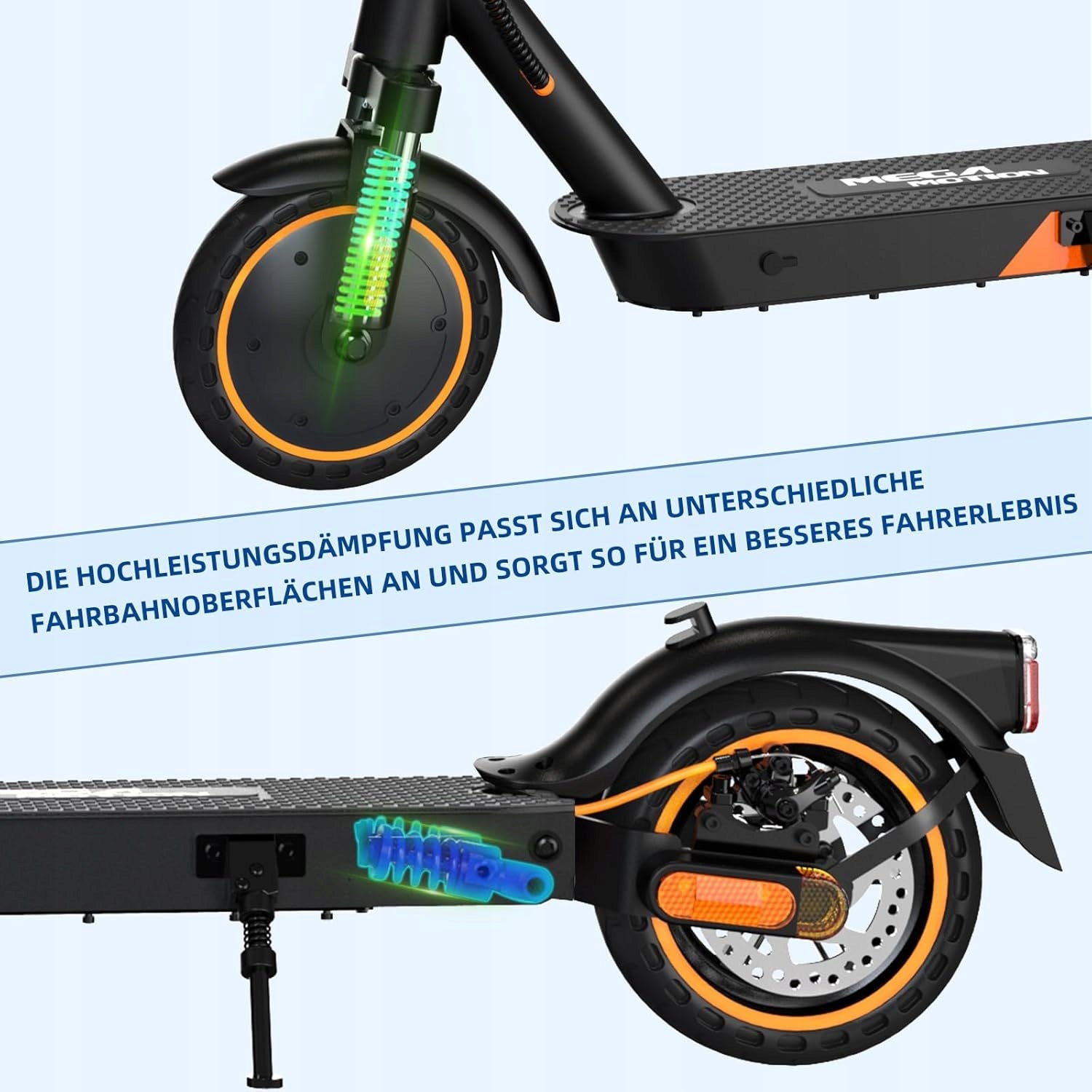 MEGA MOTION EV85F E Scooter , electric scooter with 400W motor, APP Weight 15 kg