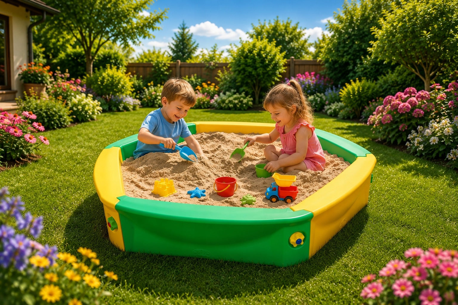 MEGA SOLID Poland MODULAR SANDBOX 140cm + Agrotextile backing Manufacturer code 543249