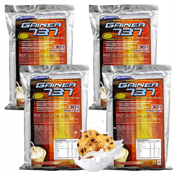 MEGABOL GAINER 737 4x 500G PROTEIN CARBOHYDRATES MUSCLE MASS REGENERATION