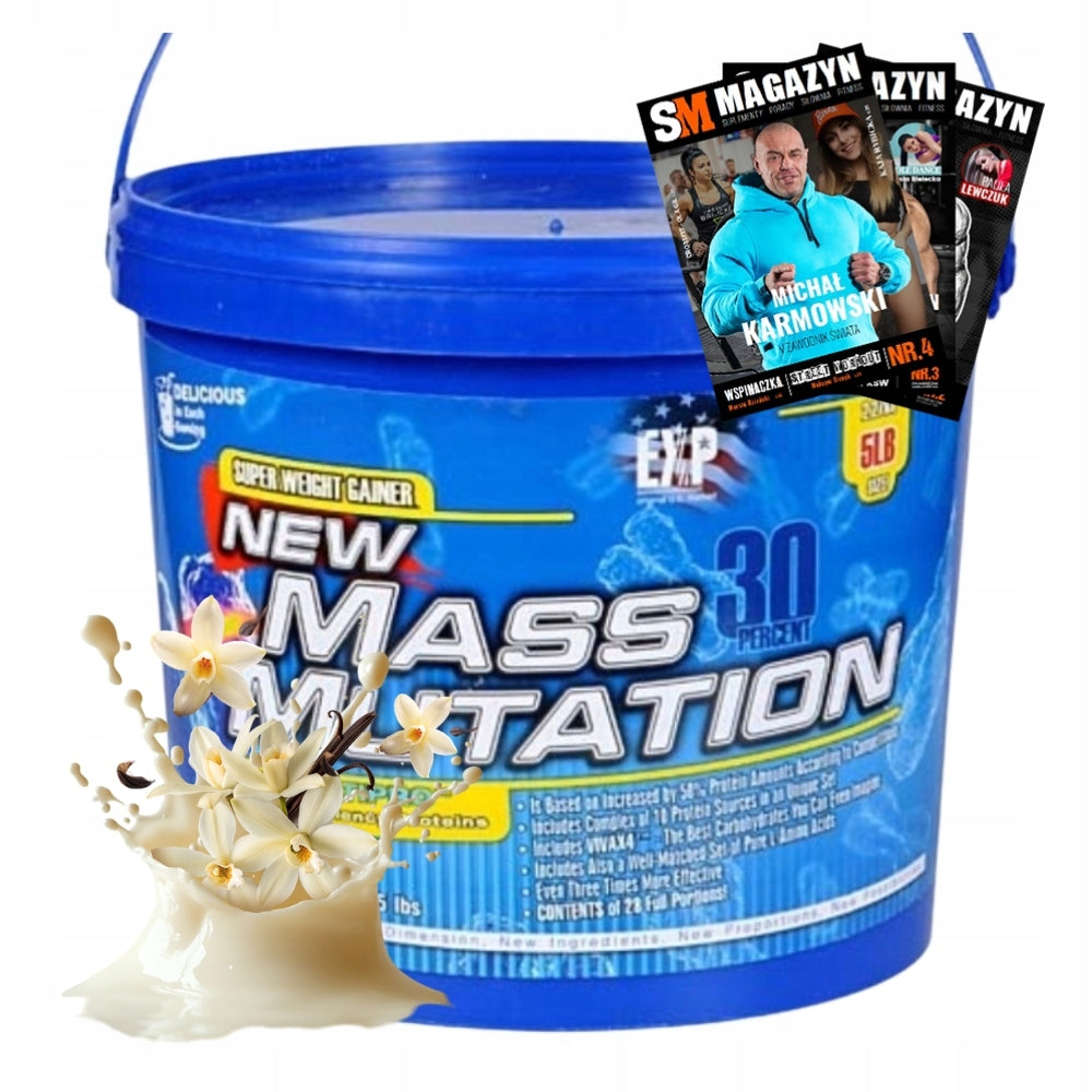 MEGABOL NEW MASS MUTATION 2270g GAINER WEIGHT 2,27KG PROTEIN CARBOHYDRATE STRENGTH