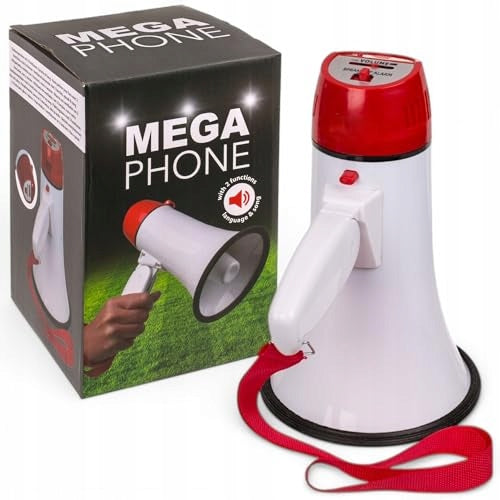 MEGAPHONE 5W WITH VOICE AND SONG FUNCTION STRAP SPORTS EVENTS FOR HOME Brand no brand
