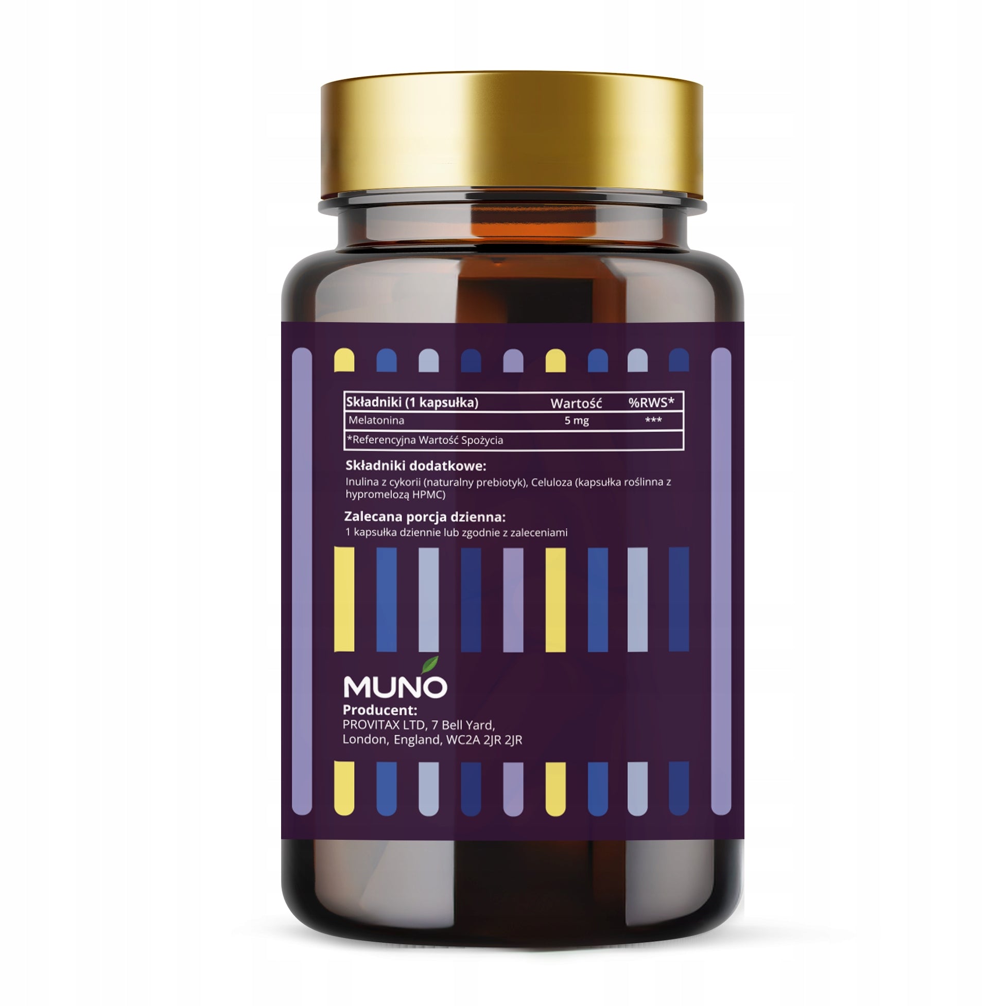 MELATONIN 5 mg 90 capsules HEALTHY RESTFUL DEEP SLEEP PREMIUM small kaps Packaging status original