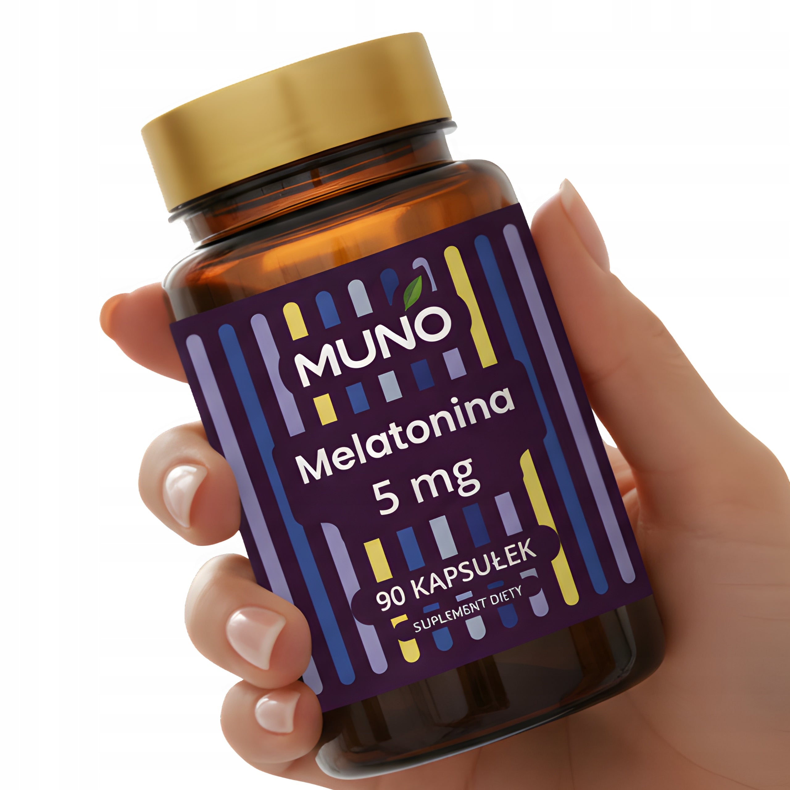 MELATONIN 5 mg 90 capsules HEALTHY RESTFUL DEEP SLEEP PREMIUM small kaps