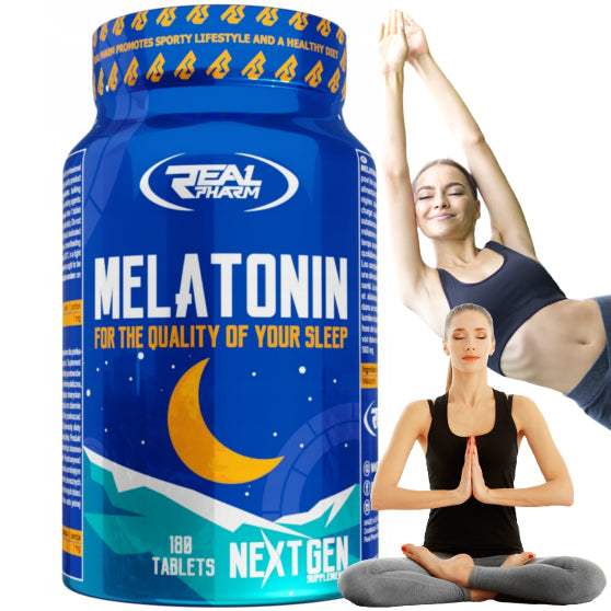 MELATONIN for healthy BETTERSLEEP calm relaxation Real Pharm Melatonine 180 tab
