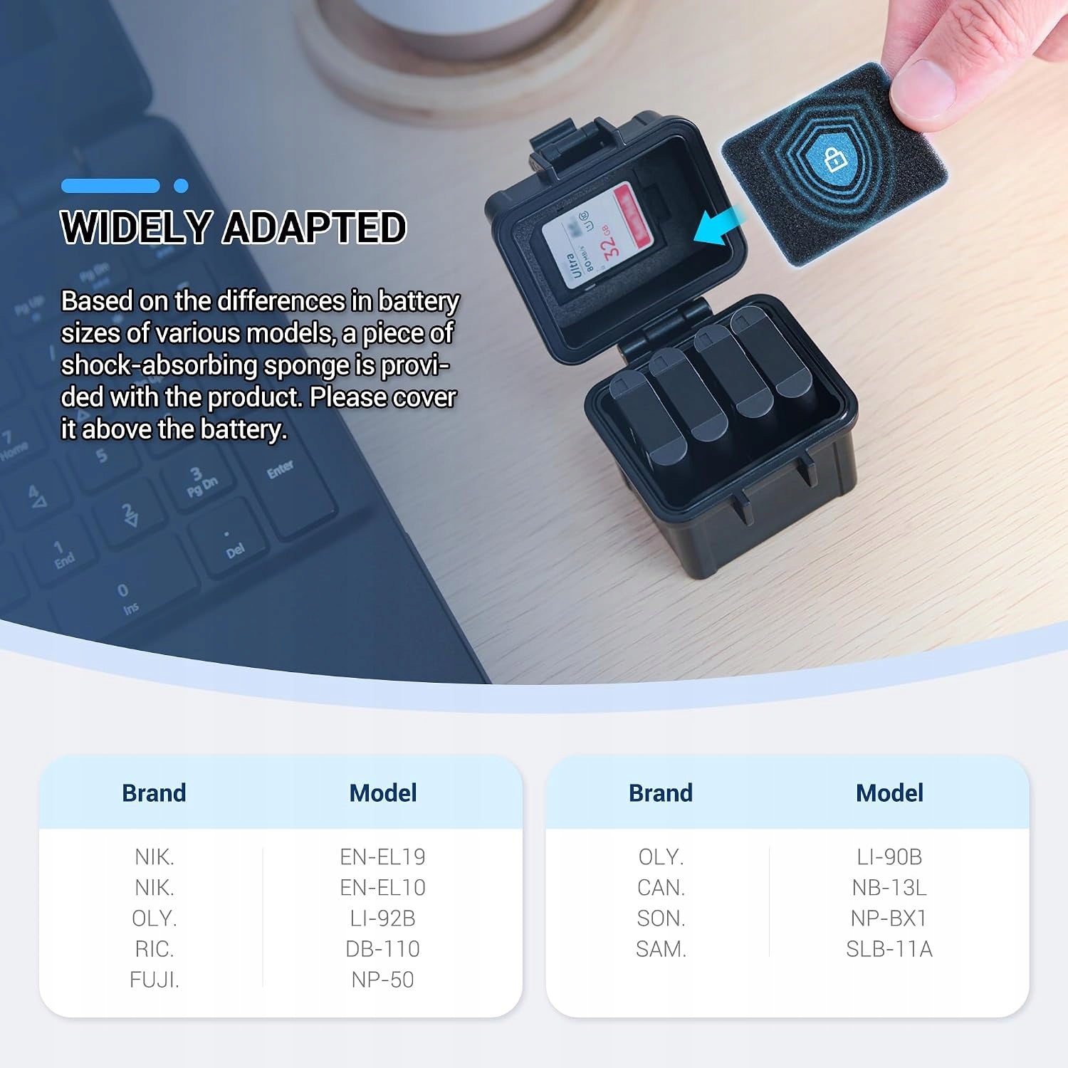 MEMORY CARD CASE AND CAMERA BATTERIES WATERPROOF 2IN1 Manufacturer no brand