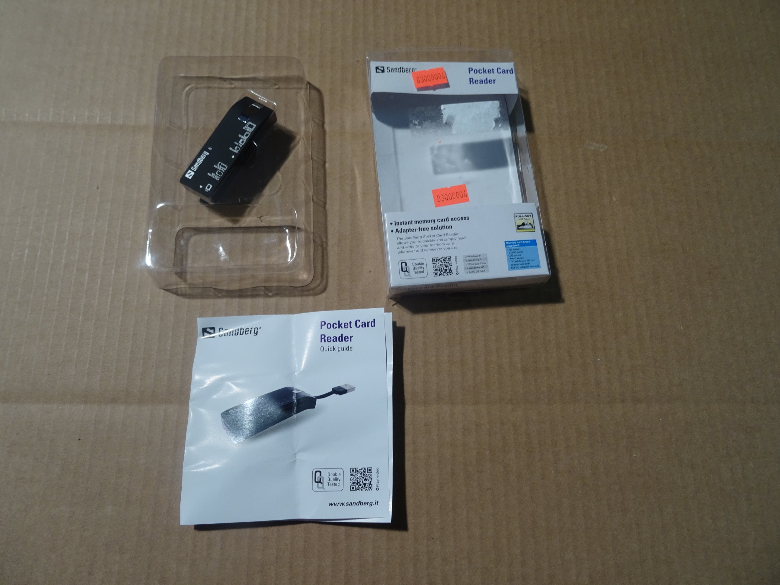 MEMORY CARD READER SD MICROSD MMC SANDBERG Manufacturer Sandberg