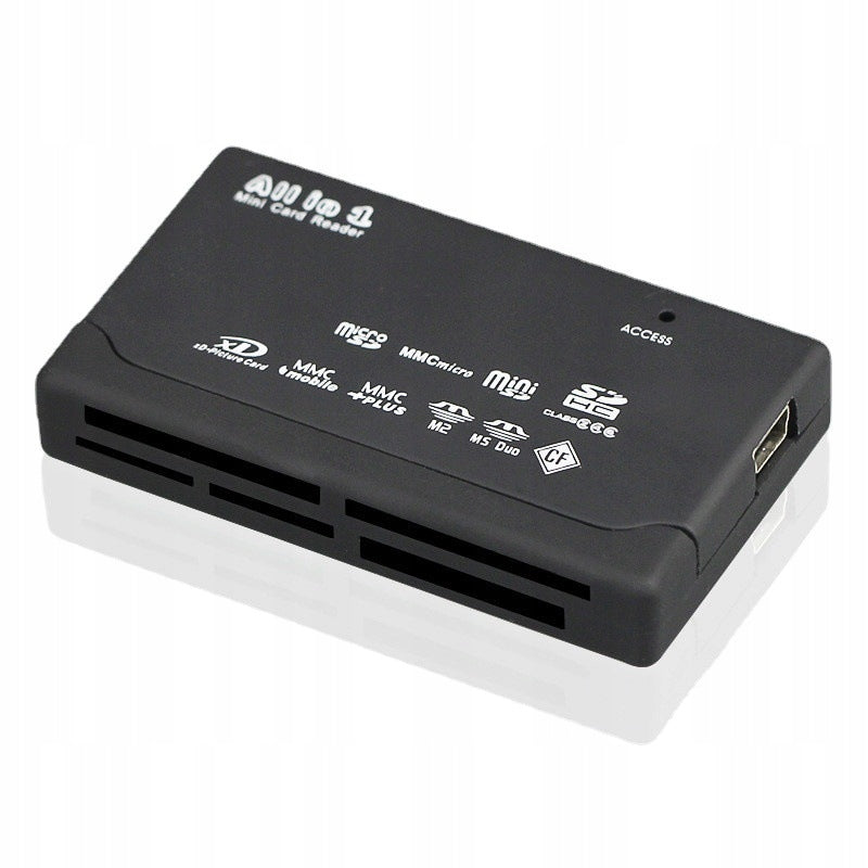 MEMORY CARD READER USB SDHC SDXC MICRO MS CF XD MMC TO USB 2.0 BLACK Packaging status original