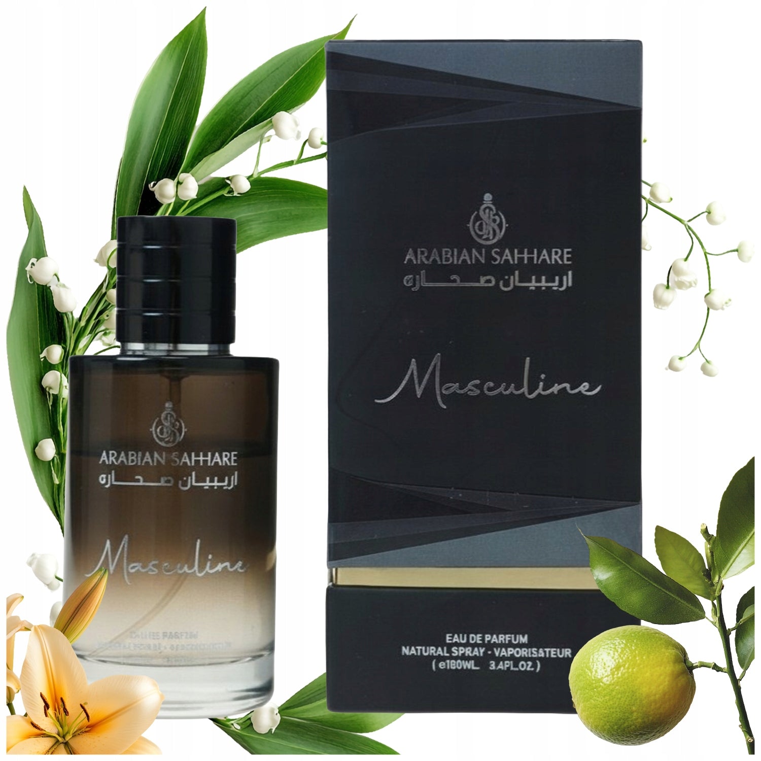 MEN'S ARABIC PERFUME 100 ML EDP CITRUS-WOODY LUXURY MASCULINE