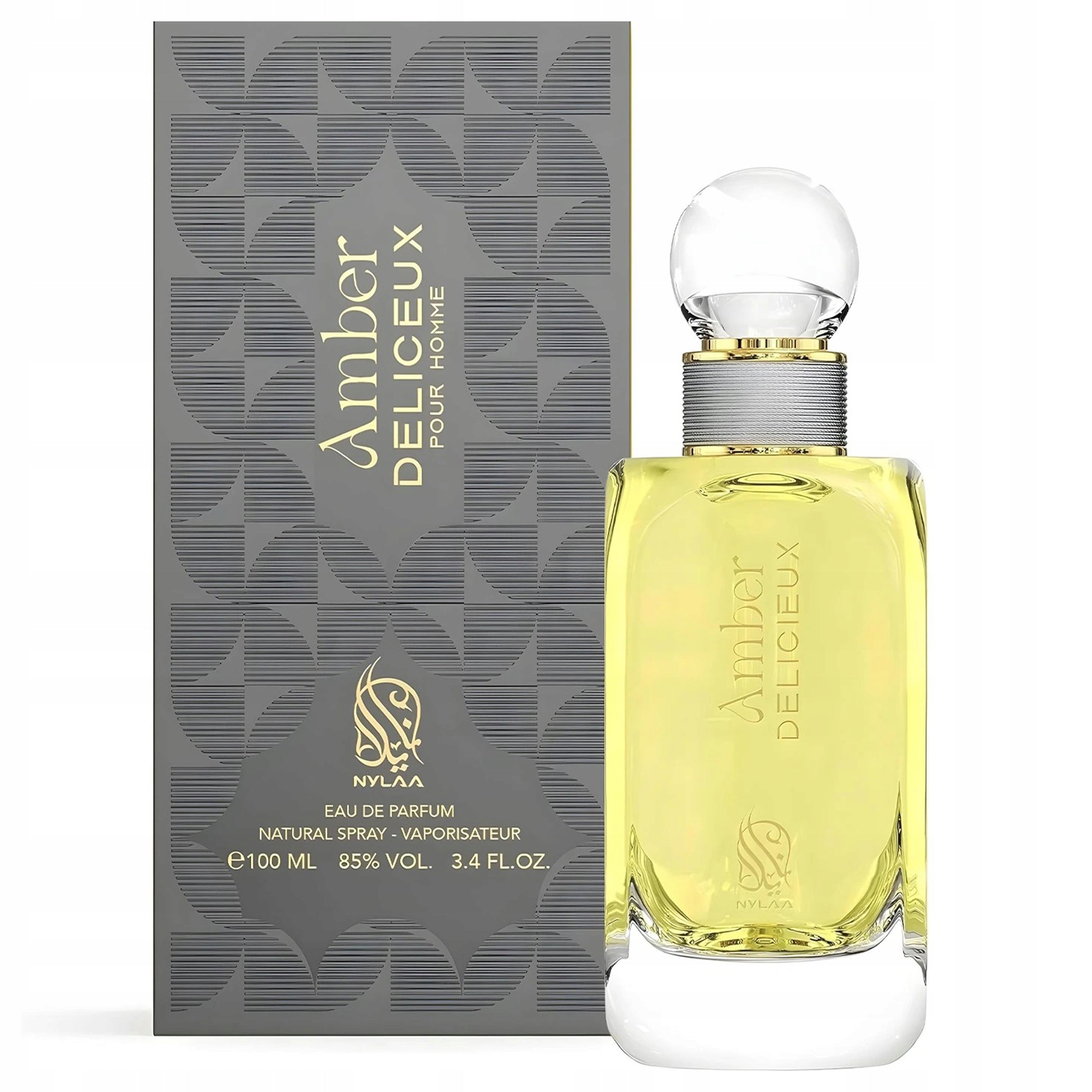 MEN'S ARABIC PERFUME NYLAA AMBER DELICIEUX FRESH ELEGANT + 2 SAMPLES Manufacturer code Oryginalne Perfumy Arabskie per-1048