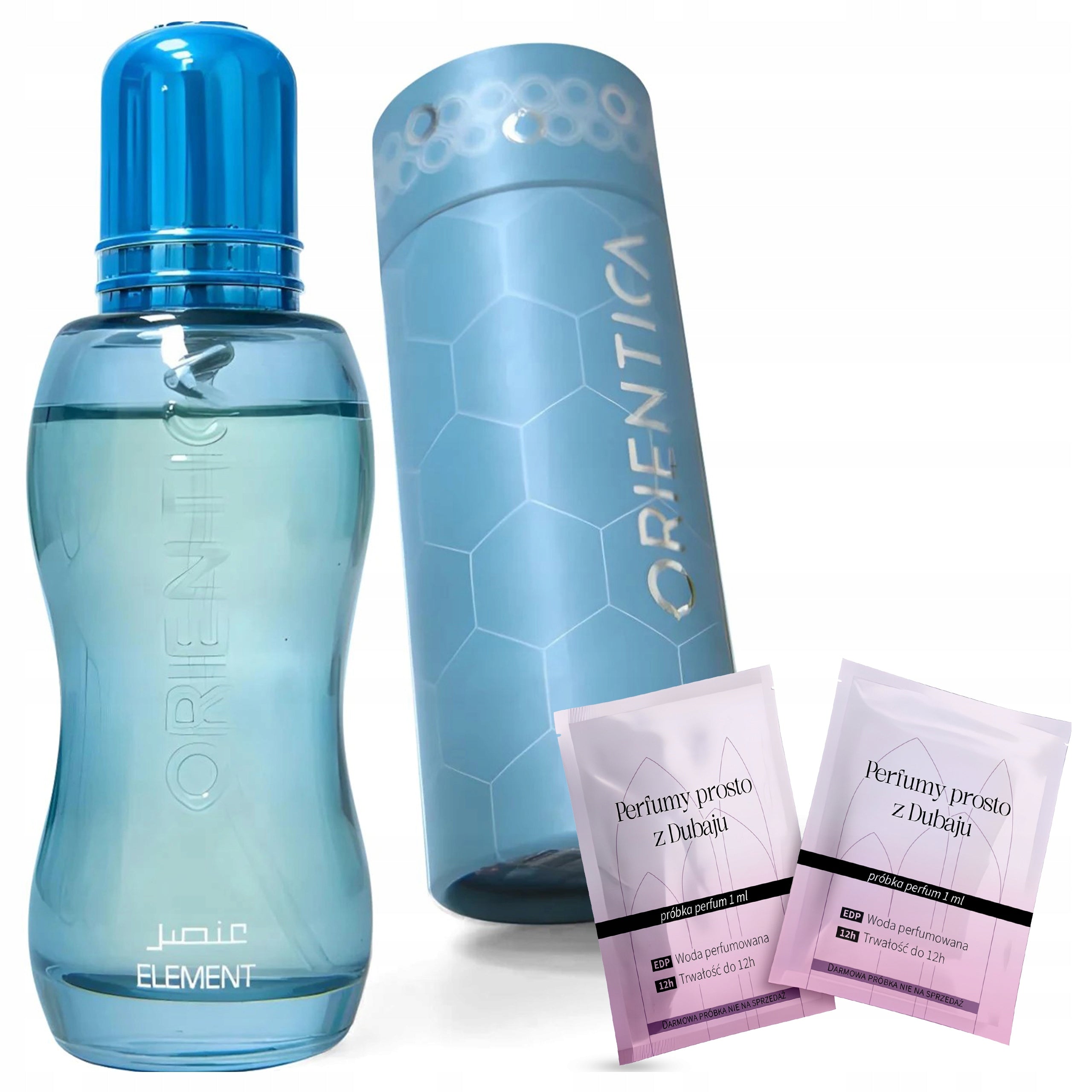 MEN'S ARABIC PERFUME ORIENTICA ELEMENT MODERN ELEGANCE + 2 SAMPLES