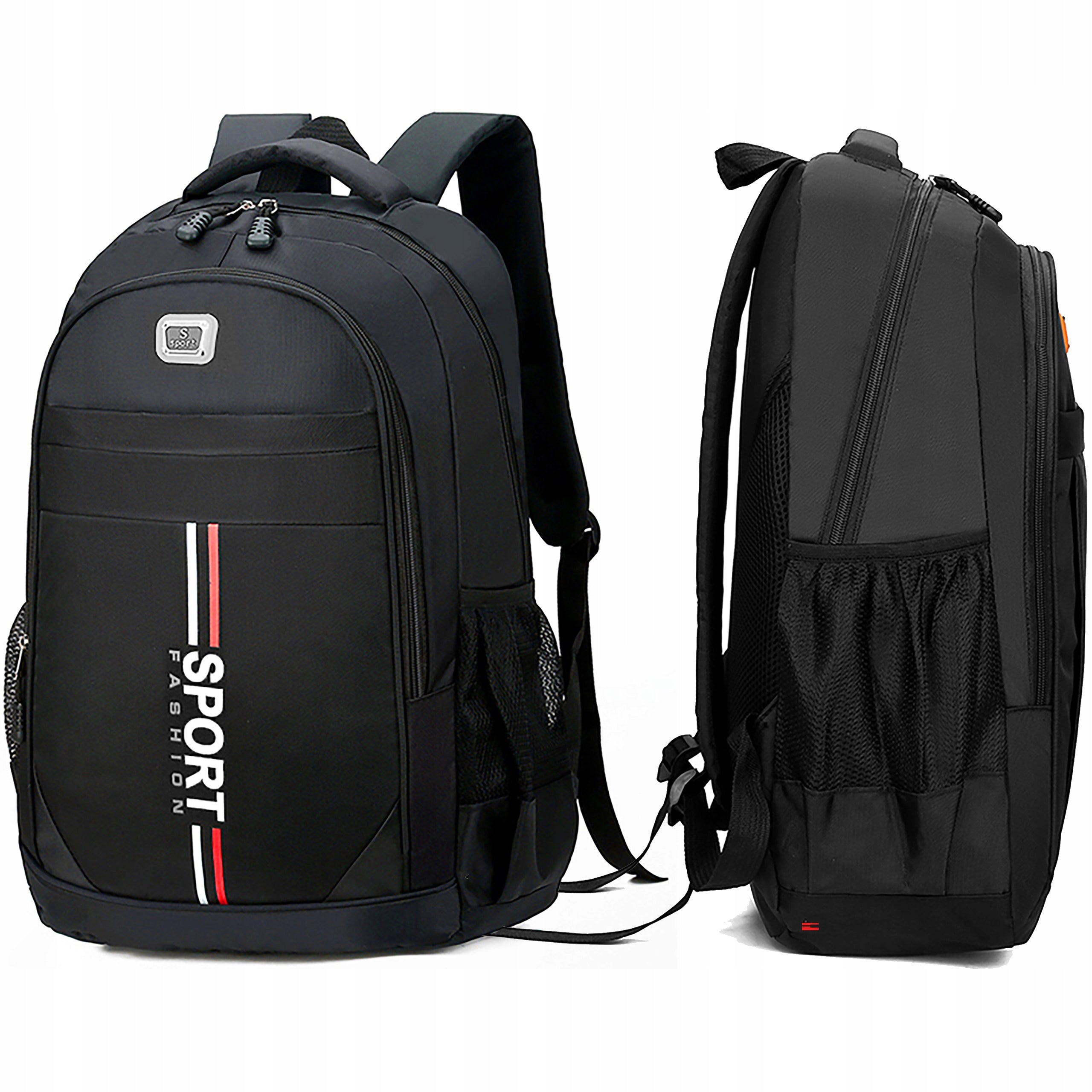 MEN'S BACKPACK FOR SCHOOL WORK BLACK WATERPROOF DURABLE STURDY LIGHTWEIGHT Brand Navahoo