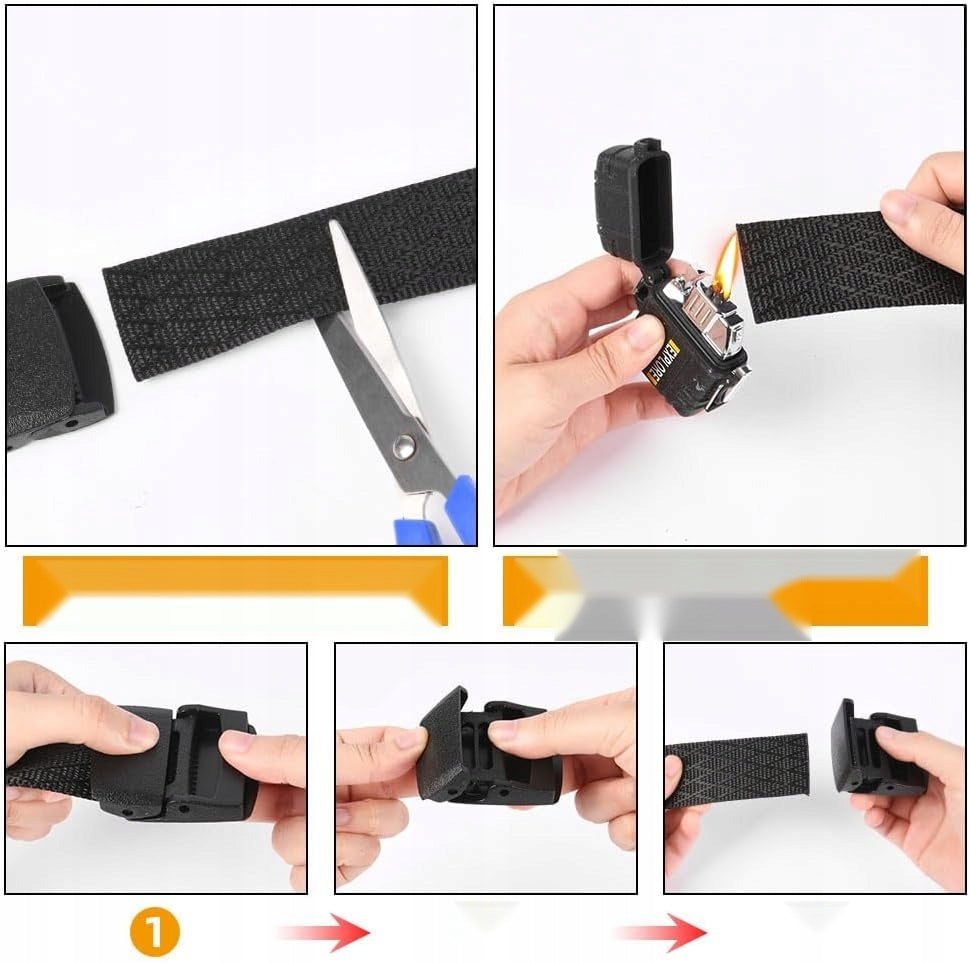 MEN'S BELT 142CM NYLON ADJUSTABLE TACTICAL HOLLLESS BUCKLE Manufacturer code 5908107245605