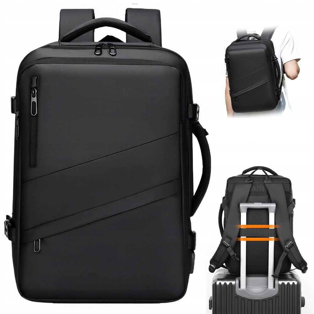 MEN'S BUSINESS BACKPACK FOR SCHOOL WORK FOR LAPTOP WATERPROOF ROOMY LUGGAGE