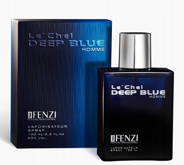 MEN'S EAU DE PARFUM LE'CHEL DEEP BLUE HOMME JFENZI 100ML