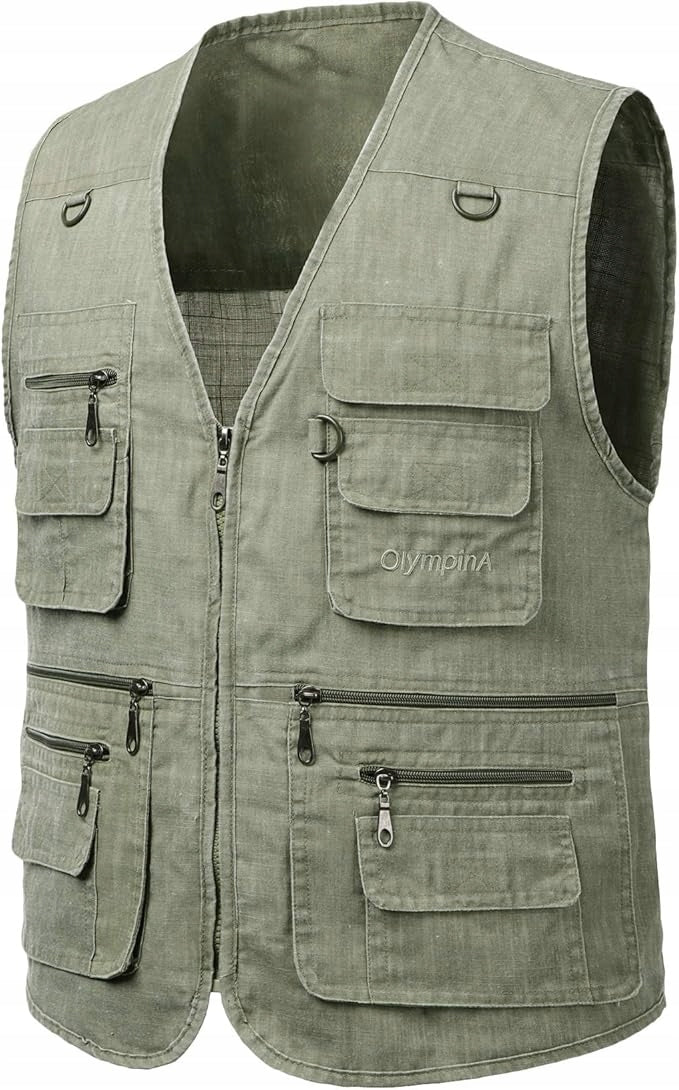 MEN'S FISHING VEST TANK TOP 6XL Model Kamizelka duże rozmiary