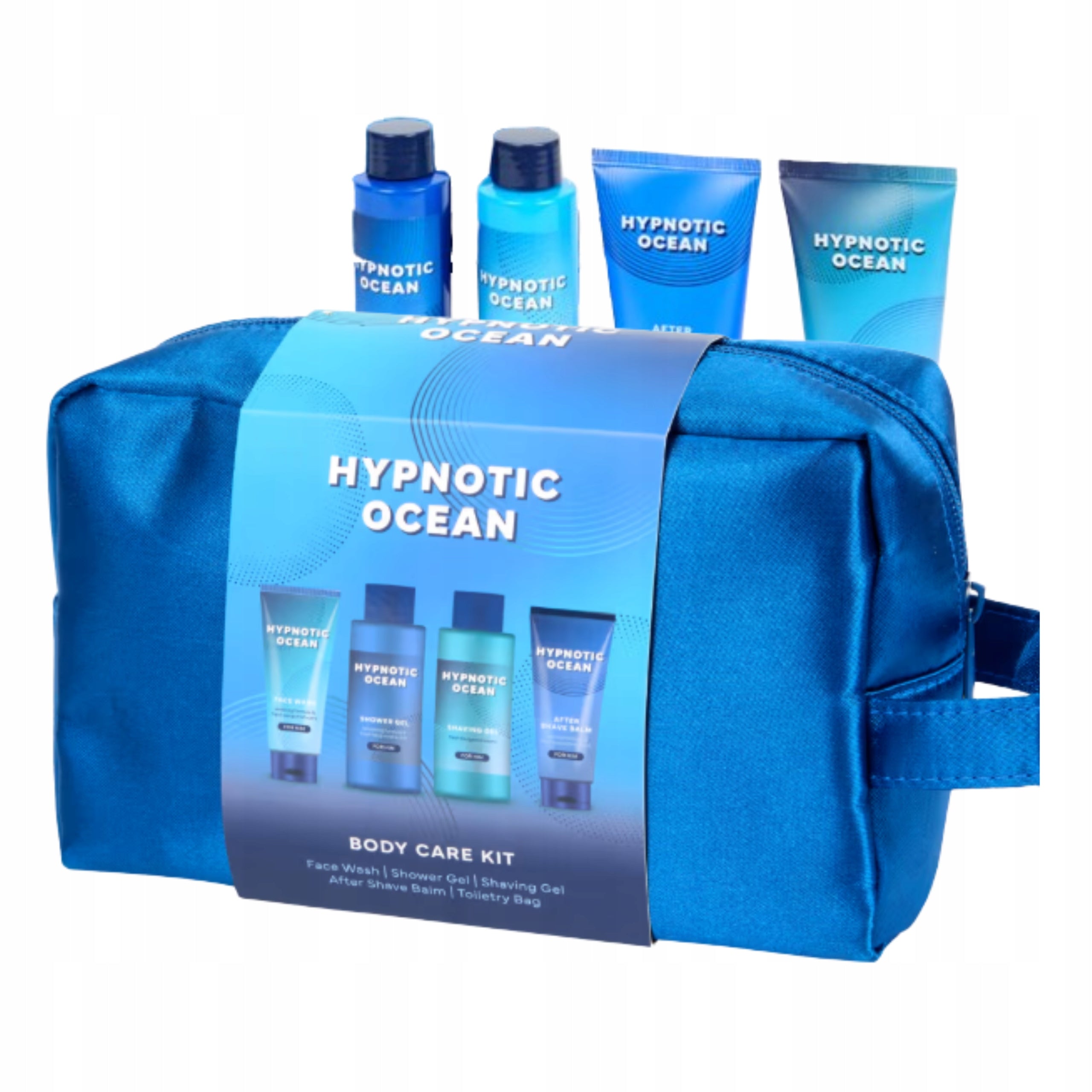 MEN'S GIFT SET WITH TRAVEL COSMETIC BAG FOR HIM 5in1
