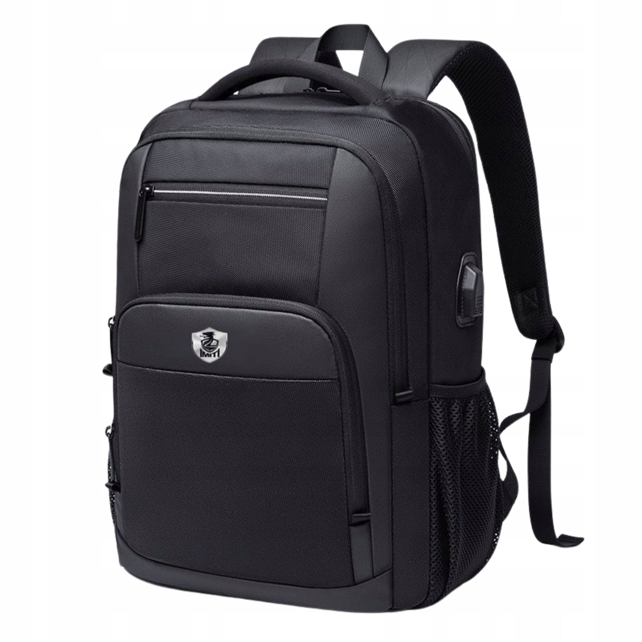 MEN'S LAPTOP BACKPACK CITY WATERPROOF ROOMY FOR WORK USB BLACK Brand Imiti
