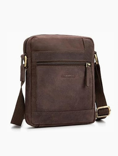 MEN'S LEATHER SHOULDER BAG VINTAGE CROSSBODY FOR HOME