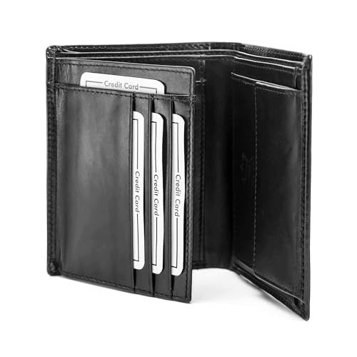 MEN'S LEATHER WALLET XL PROTECTION RFID 11 COMPARTMENTS FOR THE DRIVER Manufacturer code SWC5908151954256