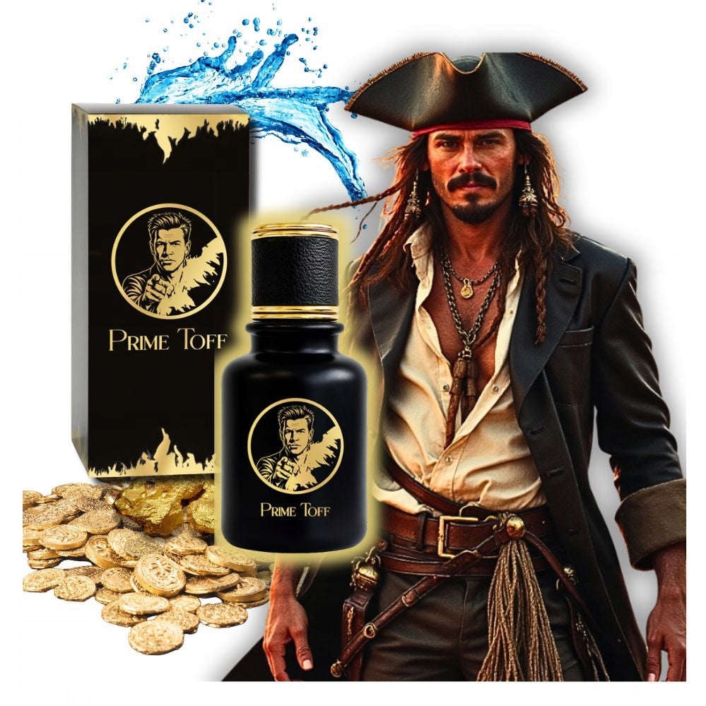 MEN'S PERFUME INTENSE COURAGE ADVENTURE FREEDOM PIRATE PRIME TOFF 50 ML