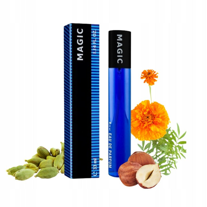 MEN'S PERFUME MAGIC MEN PERFUME AMBER CARDAMOM GIN INCENSE 33 ml