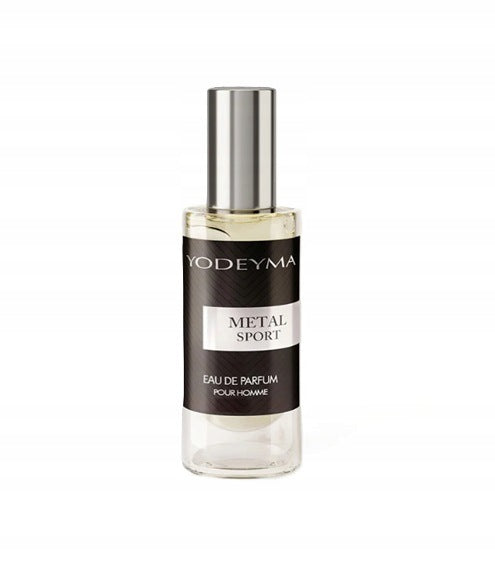 MEN'S PERFUME METAL SPORT 15ml YODEYMA Eau de Parfum for Him gift Manufacturer code woda perfumowana dla mężczyzn