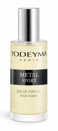 MEN'S PERFUME METAL SPORT 15ml YODEYMA Eau de Parfum for Him gift Packaging status original